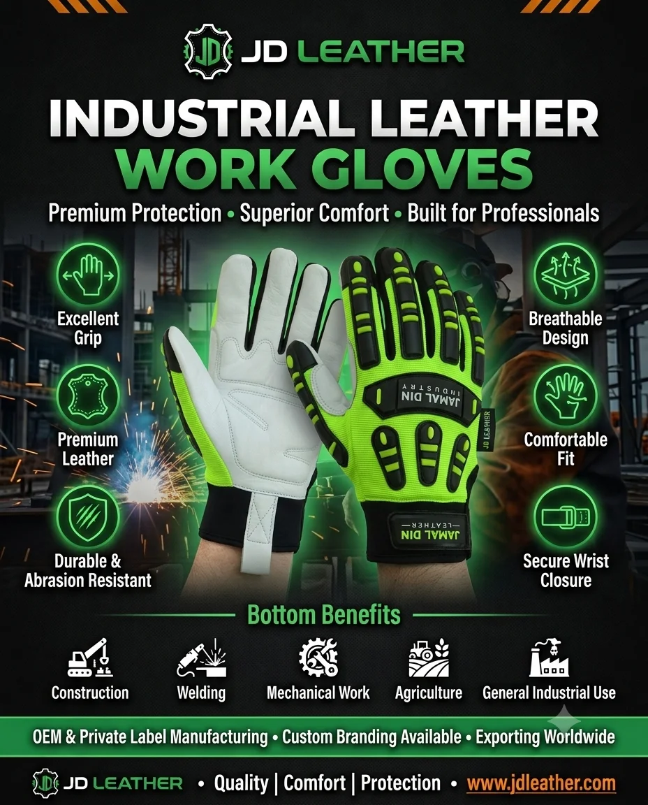JD Leather Strengthens Its Position as a Trusted Leather Work Gloves Manufacturer for Global Markets